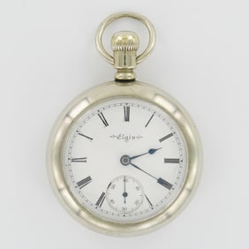 Elgin Nat'L Watch Co. 18S Silveroid A.W.C. Co. Case Pocket Watch
