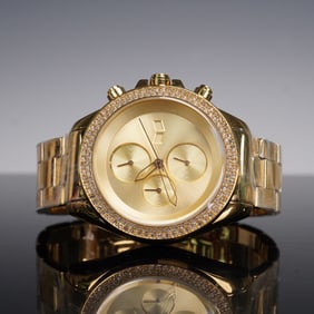 Vestal ZR2 Gold Tone Chronograph Wristwatch