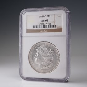 1884-O Morgan Dollar Silver Dollar Coin NGC Graded MS 63