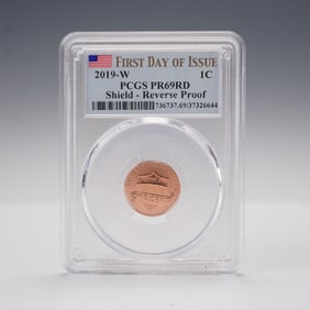 2019-W 1c Lincoln Union Shield Penny PCGS Graded PR69RD Reverse Proof FDOI