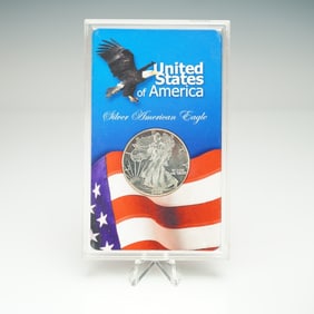 2000-P Silver American Eagle Coin with Display Pack