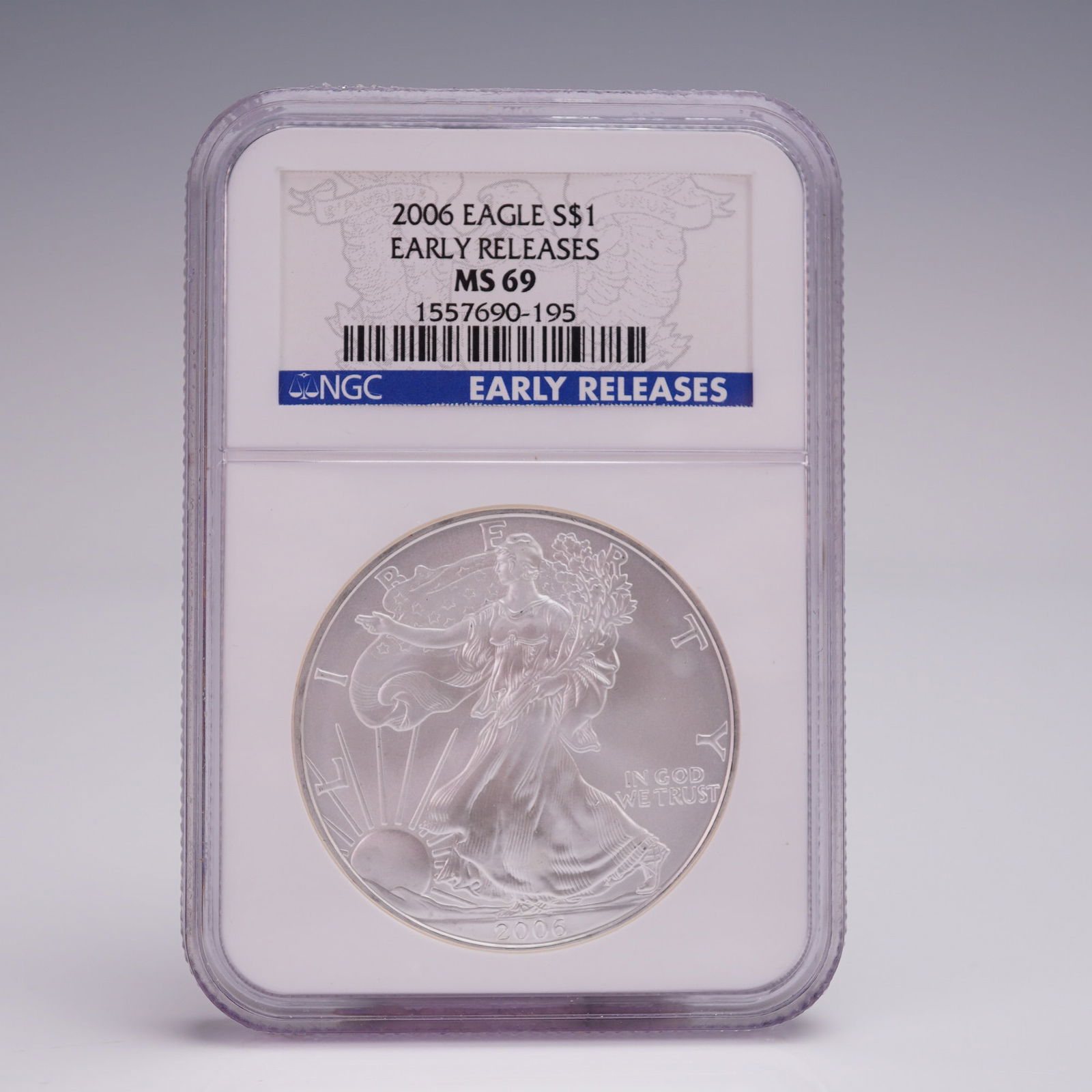 2006 American Silver Eagle Early Release Dollar Coin NGC Graded MS 69 (1 of 4)