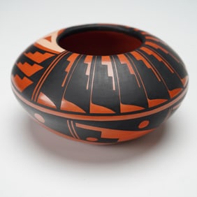 Jemez Pueblo Pottery Bowl by N. Loretto