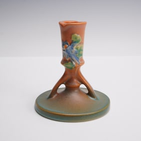 Roseville Pottery Columbine Candle Holder, 1146-4.5