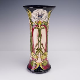 Moorcroft Pottery by Philip Gibson Vase, Fountains Abbey
