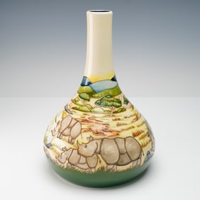 Moorcroft Rhino Savana Vase, Signed