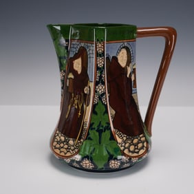 Foley Intarsio Ware Monk Pitcher