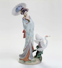 Lladro Porcelain Figurine, Japanese Portrait 1008253
