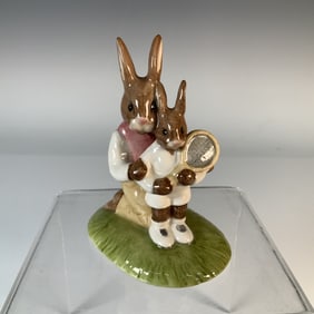 Royal Doulton Figurine, Bunnykins Tennis Bunnies, DB278