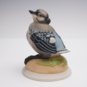 Boehm Porcelain Figurine, Baby Blue Jay 436