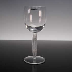 Lalique Crystal Wine Glass, Diamant