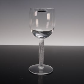 Lalique Crystal Wine Glass, Diamant