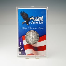 2002 U.S. Mint American Silver Eagle One Dollar Coin