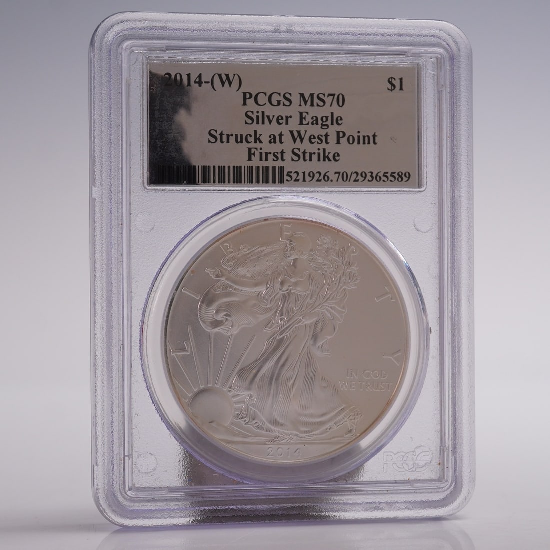 2014 (W) American Silver Eagle One Dollar Coin PCGS Graded MS 70 (1 of 4)