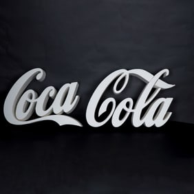 5pc Coca-Cola Styrofoam 3D Wall Sign Letters