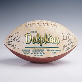 Miami Dolphins Champions Football, Autographed