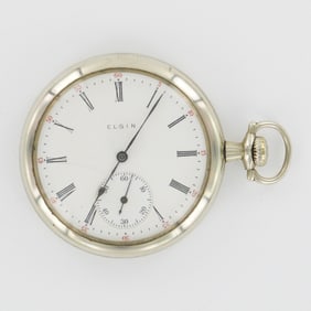 Elgin National Watch Co. 18S Silverode Open Face Pocket Watch