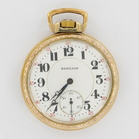 Hamilton Watch Co. 978 16S Gold Filled Pocket Watch