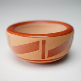 San Ildefonso Pueblo Polychrome Pottery Bowl by Kalavage Jenkins