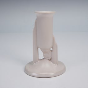 Roseville Pottery Moderne White Candle Holder