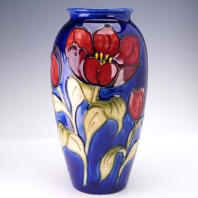 Moorcroft Pottery by Walter Moorcroft Vase, Pink Tulip