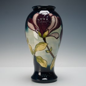 Moorcroft Pottery Purple Magnolia Vase