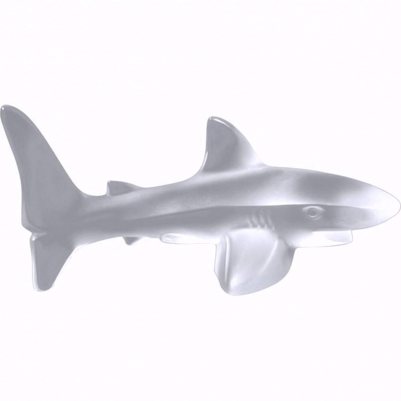 Lalique Crystal Figurine, Shark, Sealed Box (1 of 3)