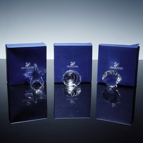 3pc Swarovski Crystal Renewal Gifts- Top Shell, Scallop & Starfish