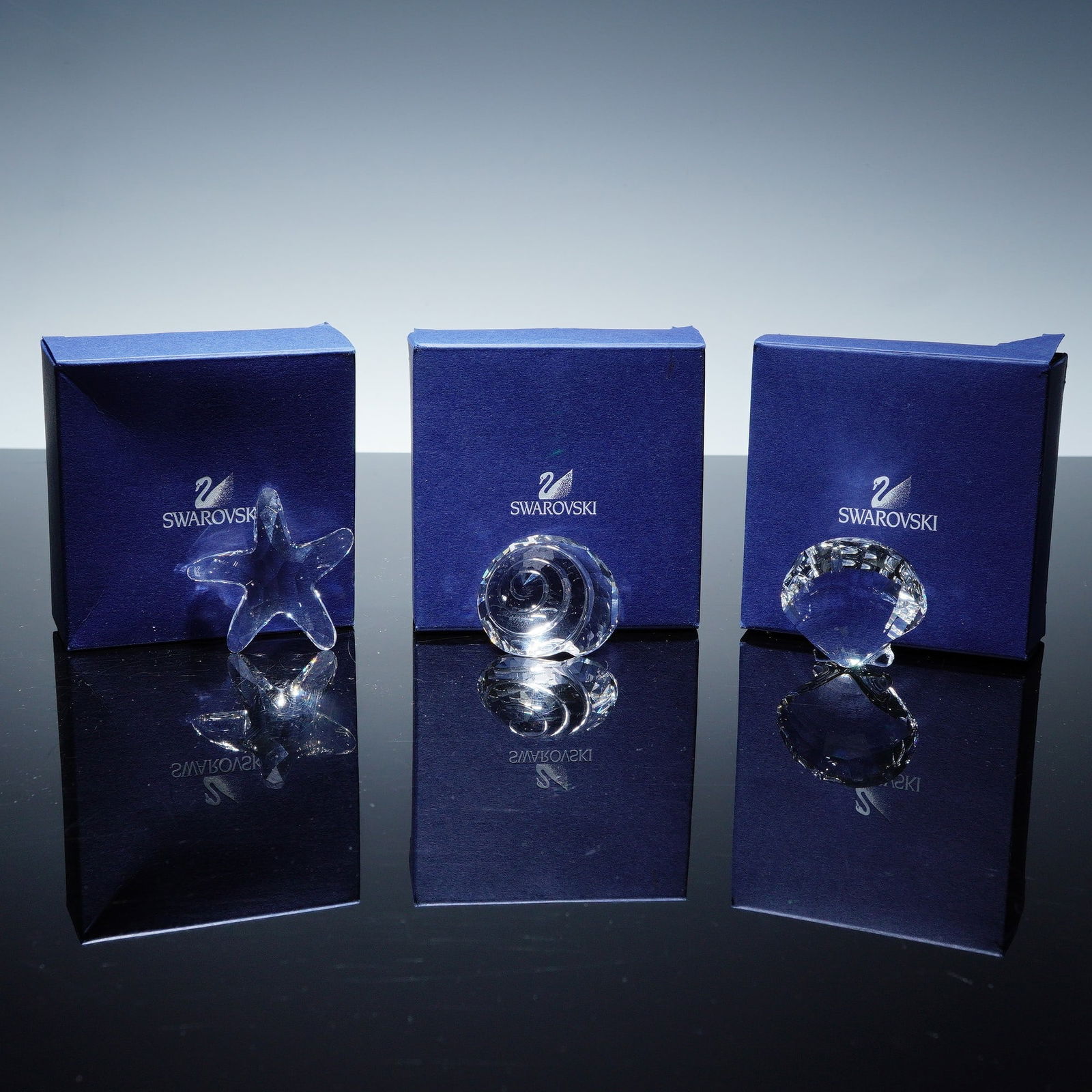 3pc Swarovski Crystal Renewal Gifts- Top Shell, Scallop & Starfish (1 of 5)