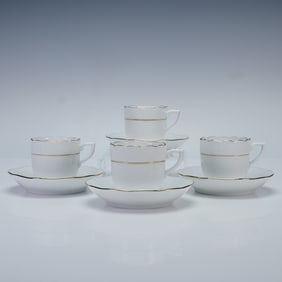 4pc Herend Porcelain Demitasse Cup and Saucer Sets