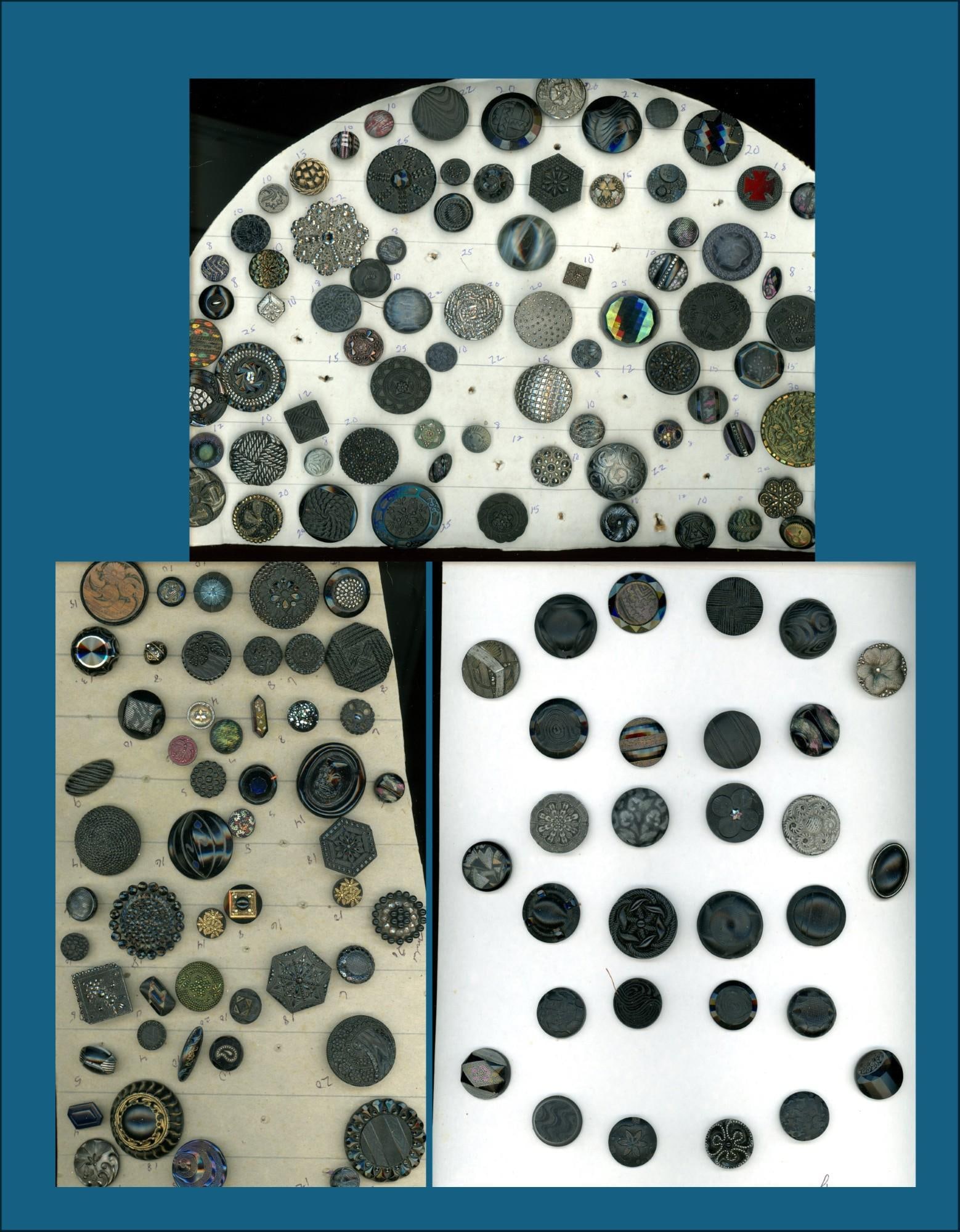 A box lot of several cards of assorted buttons (1 of 4)