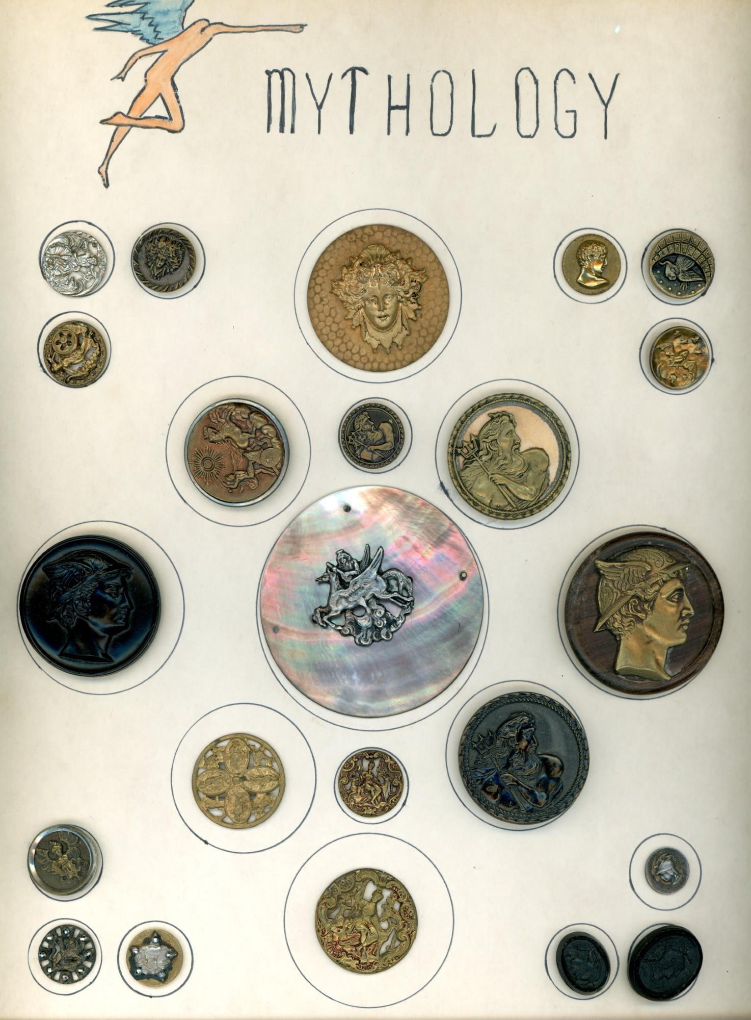 A card of division one Mythological buttons (1 of 4)