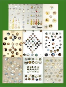 8 Cards of division 1 & 3 assorted pearl buttons