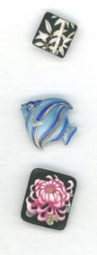 A small card of buttons from Japan