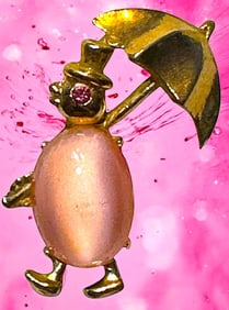 A division three realistic shaped Penguin button