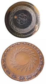 A small card of division one copper buttons
