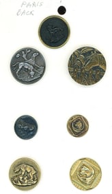 A small card of division one Paris Back buttons