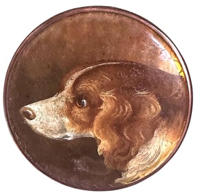 A VERY Rare Vernis Martin sporting button