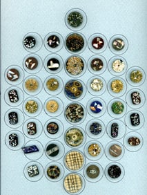 A card of division one inlay buttons