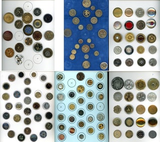 A box lot of several cards of assorted buttons