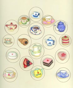 A card of division three ceramic? buttons