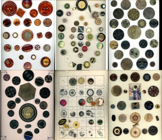 A box lot of several cards of assorted buttons