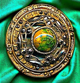 A division one large jeweled button