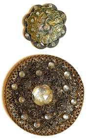 A small card of division one "Glitzy" style buttons