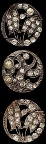 A small card of division one paste jeweled buttons