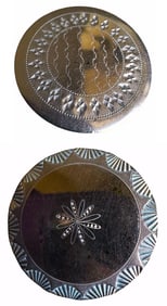 A small card of division one copper buttons