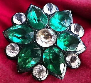 A division one sparkling jewel button