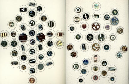 2 Cards of division one inlay buttons.