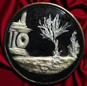 A division one Dieppe under glass pictorial button