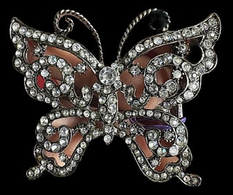 A beautiful paste trimmed realistic shaped Buckle